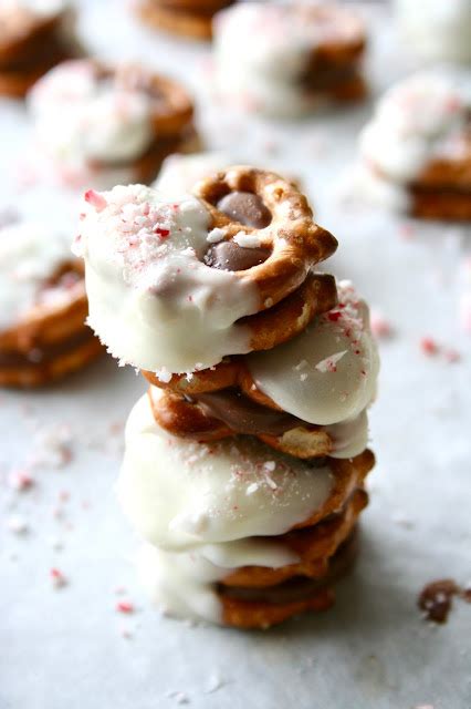 White Chocolate Dipped Rolo Pretzel Sandwiches Rolo Pretzels