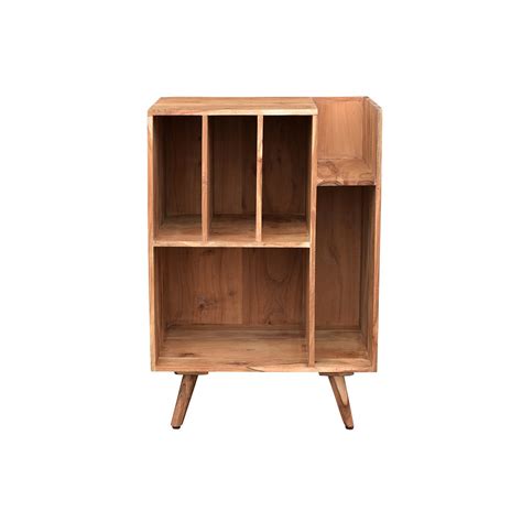 Meuble De Rangement Vinyles En Bois Massif L Cm Virgile Leroy Merlin