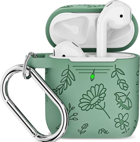 Amazon Filoto Airpods Case Silicone Flower Engraved Protective