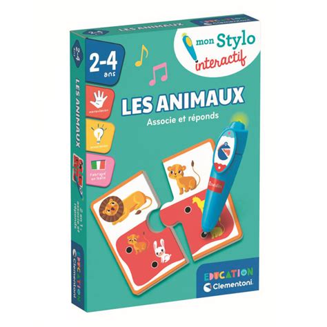 Jeu Ducatif Mon Stylo Interactif Les Animaux Clementoni King Jouet