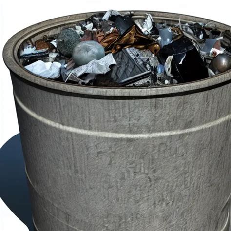 A Wastebasket Full Of Trash And Also A Precious Item Stable Diffusion