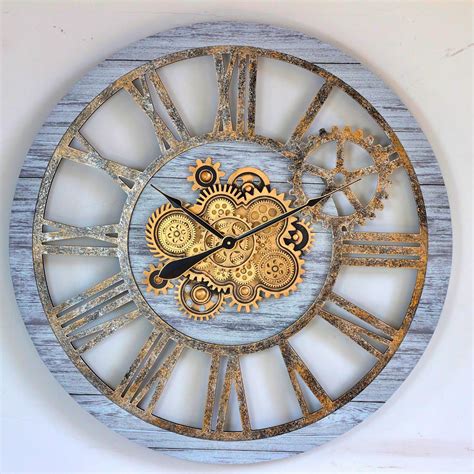 The Gears Clock Reloj De Pared Con Engranaje M Vil Real De