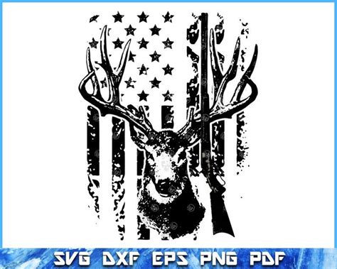 Flag Deer Svg Dxf Include