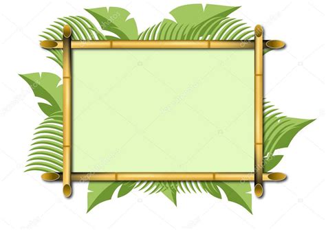 Clipart Bamboo Frame BAMBOO FRAME Stock Vector Jamesstar 37291725