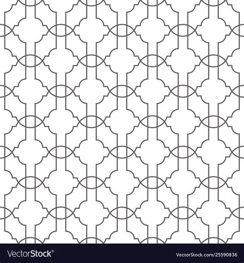 Seamless geometric pattern with thin lines Vector Image