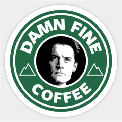 Damn Fine Coffee Dale Cooper Twin Peaks Starbucks Logo - Twin Peaks ...