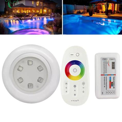 Kit Lumin Ria Led V De Piscina Rgb W Controladora M Dulo