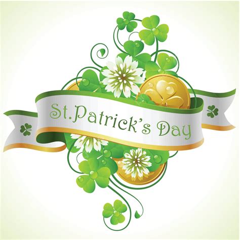 Golden Coin And Cloverfilled St Patricks Day Frame Vector Frame