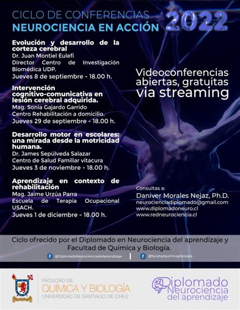 Afiches Ciclo Conferencias Neurociencia Red De Neurociencia Del