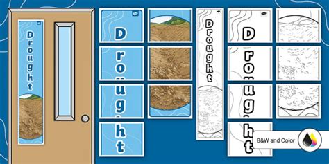 Earth Science Drought Vertical Banner Teacher Made