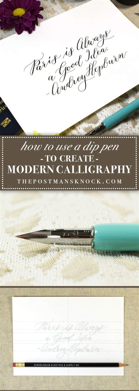 How To Use A Dip Pen To Create Modern Calligraphy Calligraphy Pens