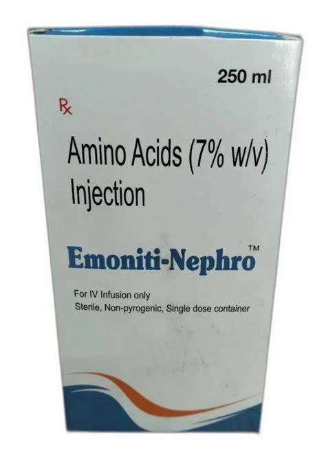 Bio Tech Grade Packaging Size 250 Ml Emoniti Nephro Amino Acids