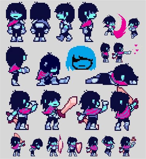 Kris Reference | Undertale pixel art, Undertale art, Pixel art characters