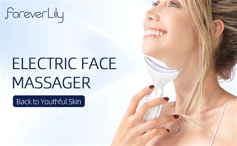 Foreverlily Face Massager Red Light Therapy Wand Modes Microcurrent