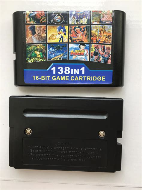 Super 138 In 1 Game Cartridge 16 Bit For Sega Mega Drive Multi Cart