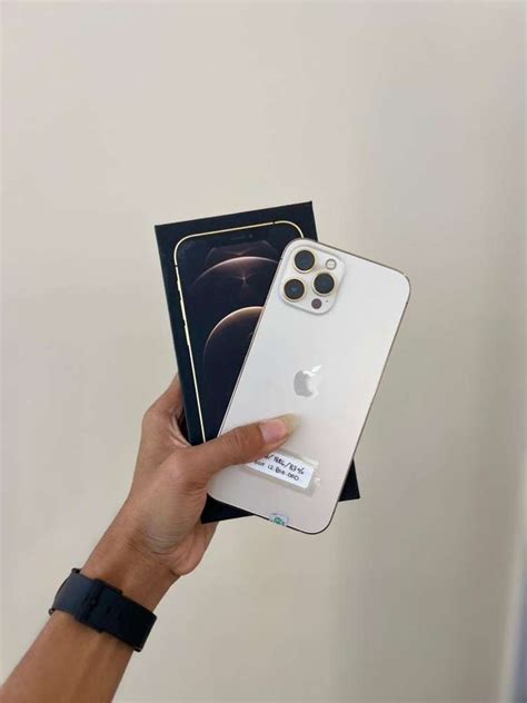 Iphone 12 Pro Max 128Gb Gold Fullset Mulus IBox Handphone 910221604