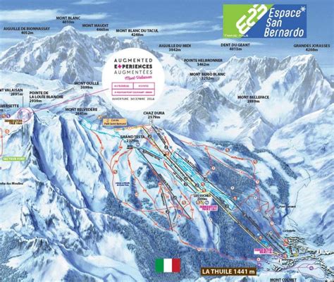 La Thuile Piste Map J2ski