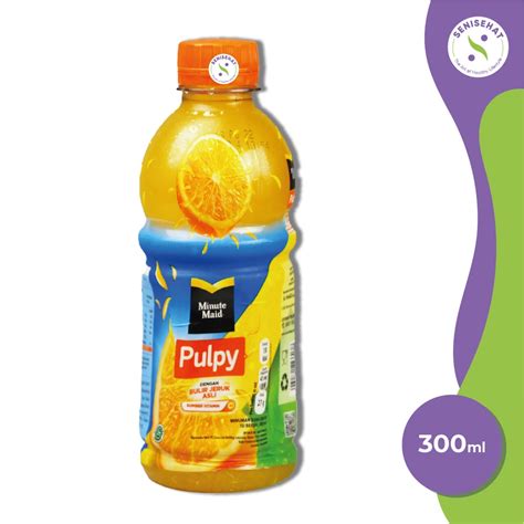 Jual Minute Maid Pulpy Orange 300 Ml Minuman Jeruk SeniSehat Shopee