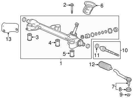 Genuine Honda End R Tie Rod 53540 TZ5 A01 EBay