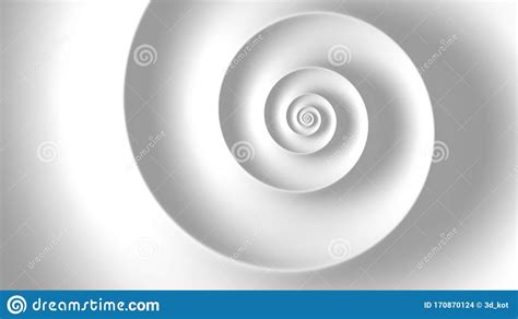 Fondo Abstracto De Color Blanco De Espiral Fibonacci Ilustración Del