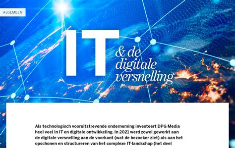 IT DPG Media Jaarverslag 2021