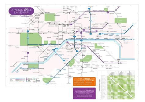 London Cycle Map - WNW