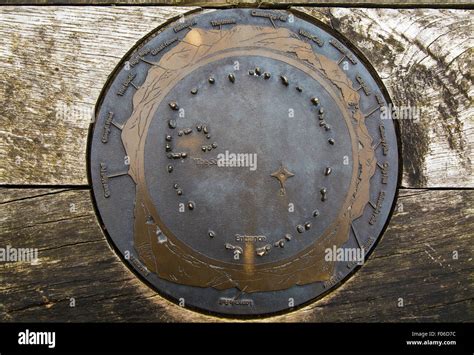 Castlerigg Stone Circle Map Sign Stock Photo - Alamy