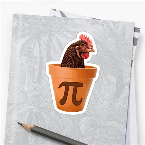 Chicken Pot Pi Stickers By TheShirtYurt Redbubble