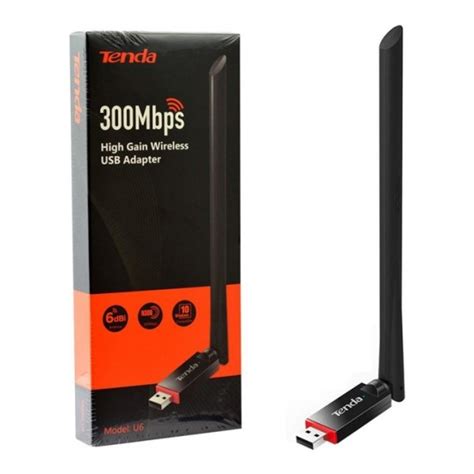 Tenda U6 Wifi 300mbps Usb Mini Adaptör 6dbi Anten Fiyatı