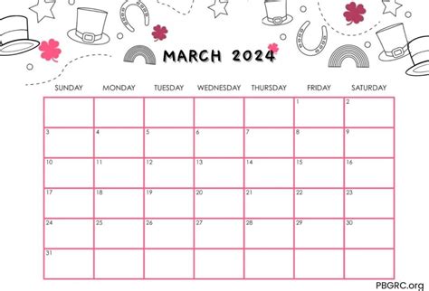 Cute March Calendar Floral Wallpaper Hd