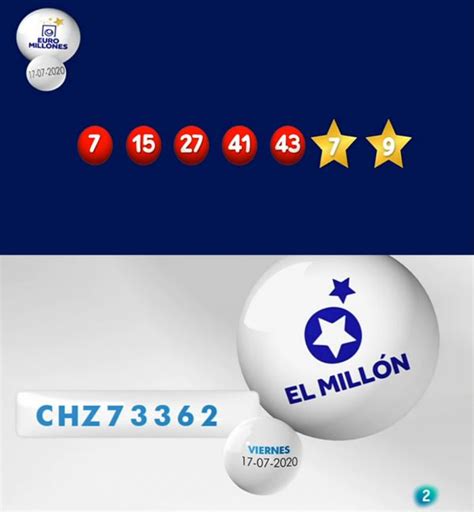 EL SORTEO DE EUROMILLONES DE ESTE VIERNES 17 DE JULIO DEJA UN PREMIO DE