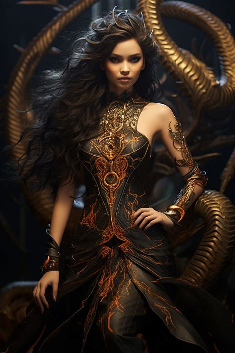 ArtStation - Enchantress of the Scorpion: A Full-Body Portrait of a ...