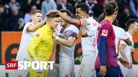 Runde Der Bundesliga Augsburg Ringt Leipzig Einen Punkt Ab