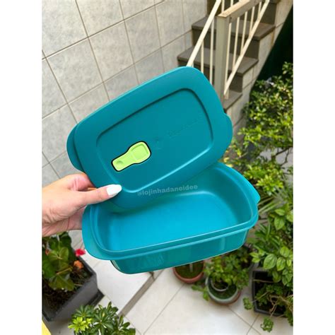 Tupperware Marmita Tigela Cristalwave Gera O Ll Retangular Litro