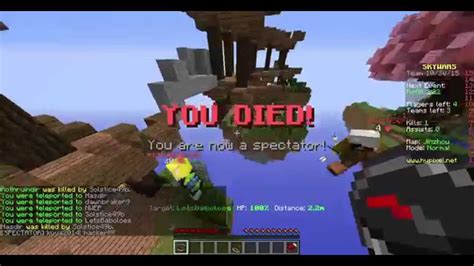 Minecraft Hypixel Server SkyWars Fly Hackers YouTube