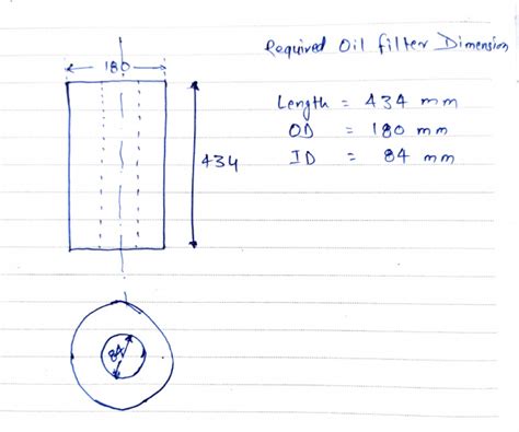 Required Oil Filter Dimensions | PDF