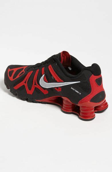 Nike Shox Turbo 13 Running Shoe Men in Red for Men (black/ black/ gym ...