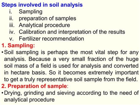 Soil Fertility Evaluation Ppt Ppt