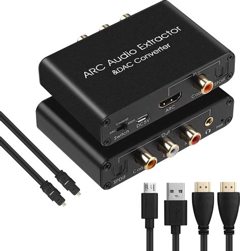 Extracteur Audio Hdmi Arc Khz Convertisseur Dac Arc Audio