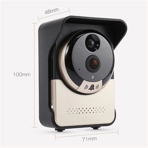 XM Intercom Video Doorbell Remote Monitor Doorbell With 360 Degree Camera IR Night Vision PIR ...