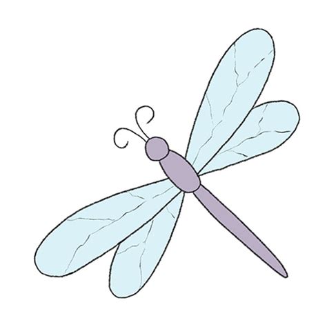 How to Draw a Dragonfly - Easy Drawing Tutorial For Kids