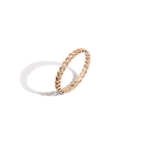 Infinity Heart Ring in Yellow, Rose or White Gold