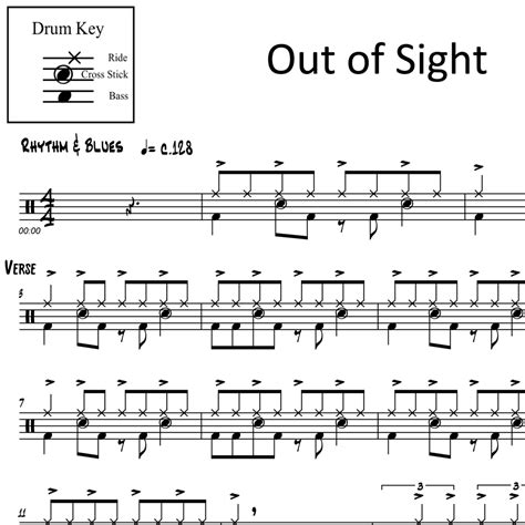 Out Of Sight - James Brown - Drum Sheet Music | OnlineDrummer.com