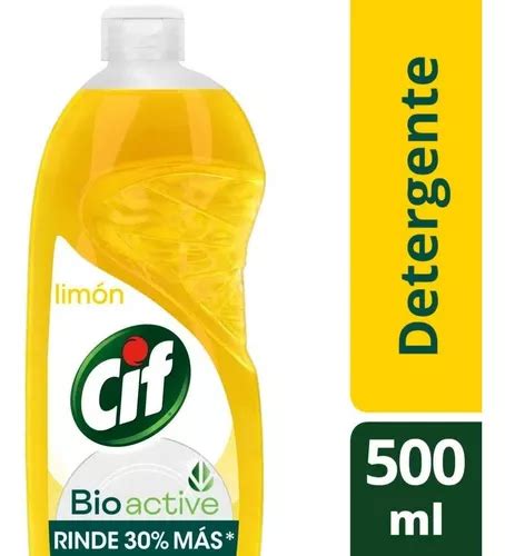 Detergente Cif Limón Concentrado En Botella 500 Ml