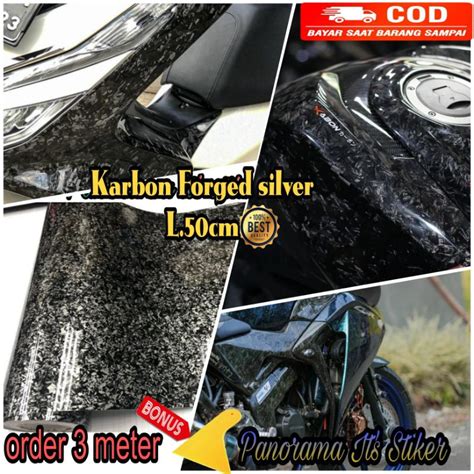 Jual Sticker Skotlet Motor Carbon Forged Stiker Karbon Forged Scotlet