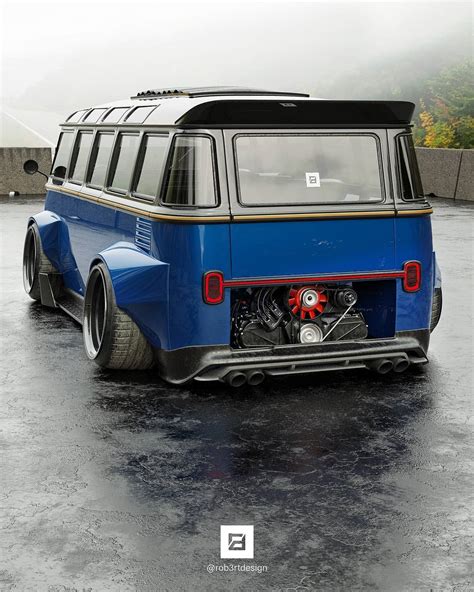 Ultra Widebody Volkswagen Bus Volkswide Looks Like A Porsche Racing