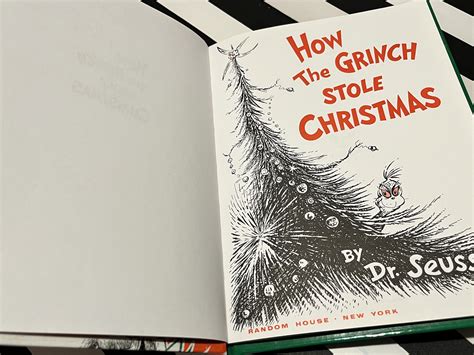 How The Grinch Stole Christmas By Dr Seuss 1957 Hardcover Book