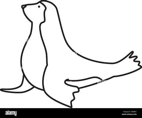 Circus Seal Marine Animal Vector Illustration Stock Vector Image And Art