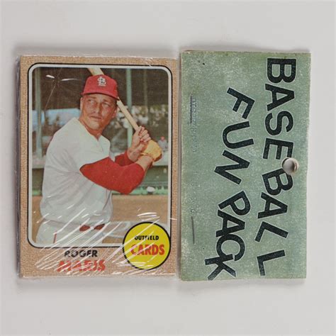 1968 Topps Baseball Card Fun Pack With 10 Cards Pristine Auction