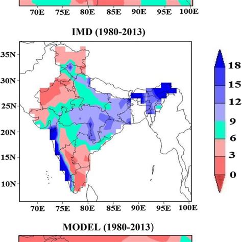 Seasonal JJA Rainfall Mm Day Climatology From TRMM IMD Observation